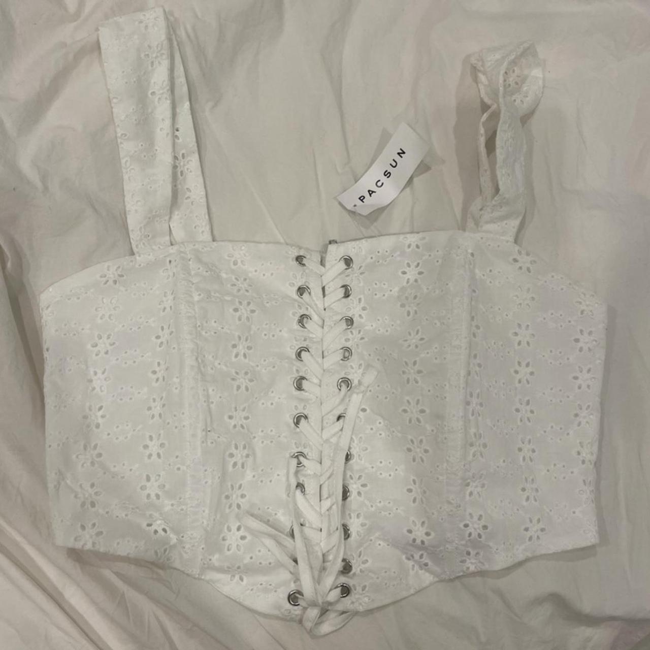 NWT PACSUN Kendall & Kylie Lace Up Eyelet Corset