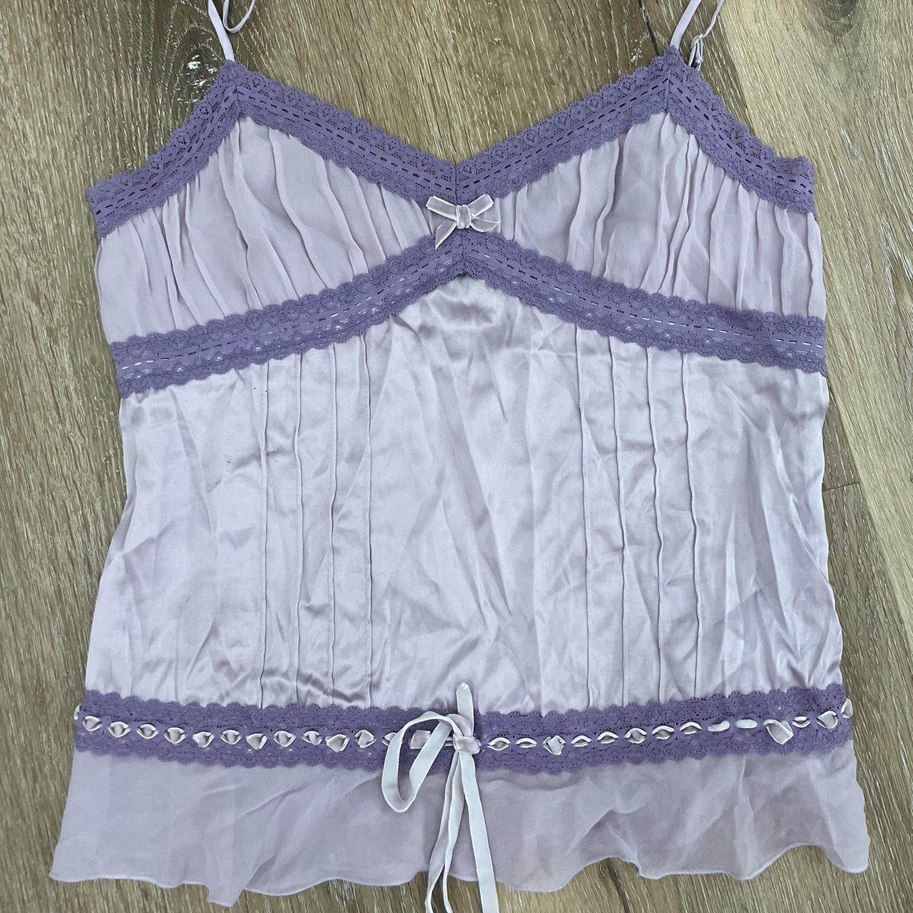 Bebe Women S Purple Vest Depop