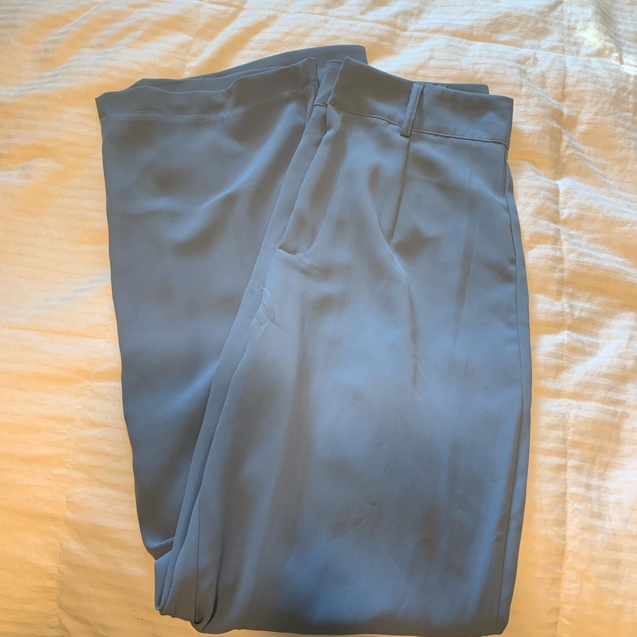 Baby blue dress pants from amazon Never worn Size... Depop