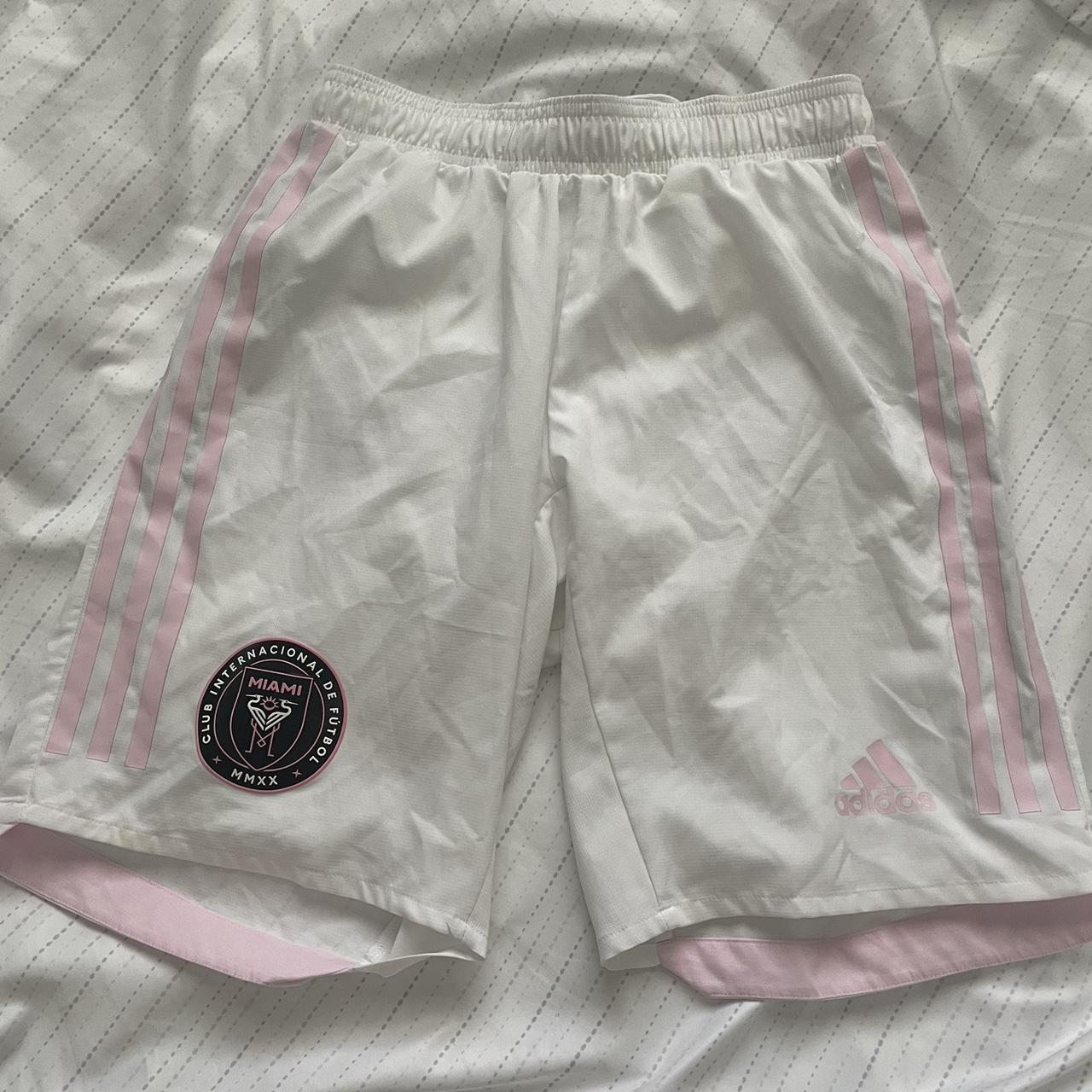 The cutest pink adidas shorts!! Had an inside layer... Depop
