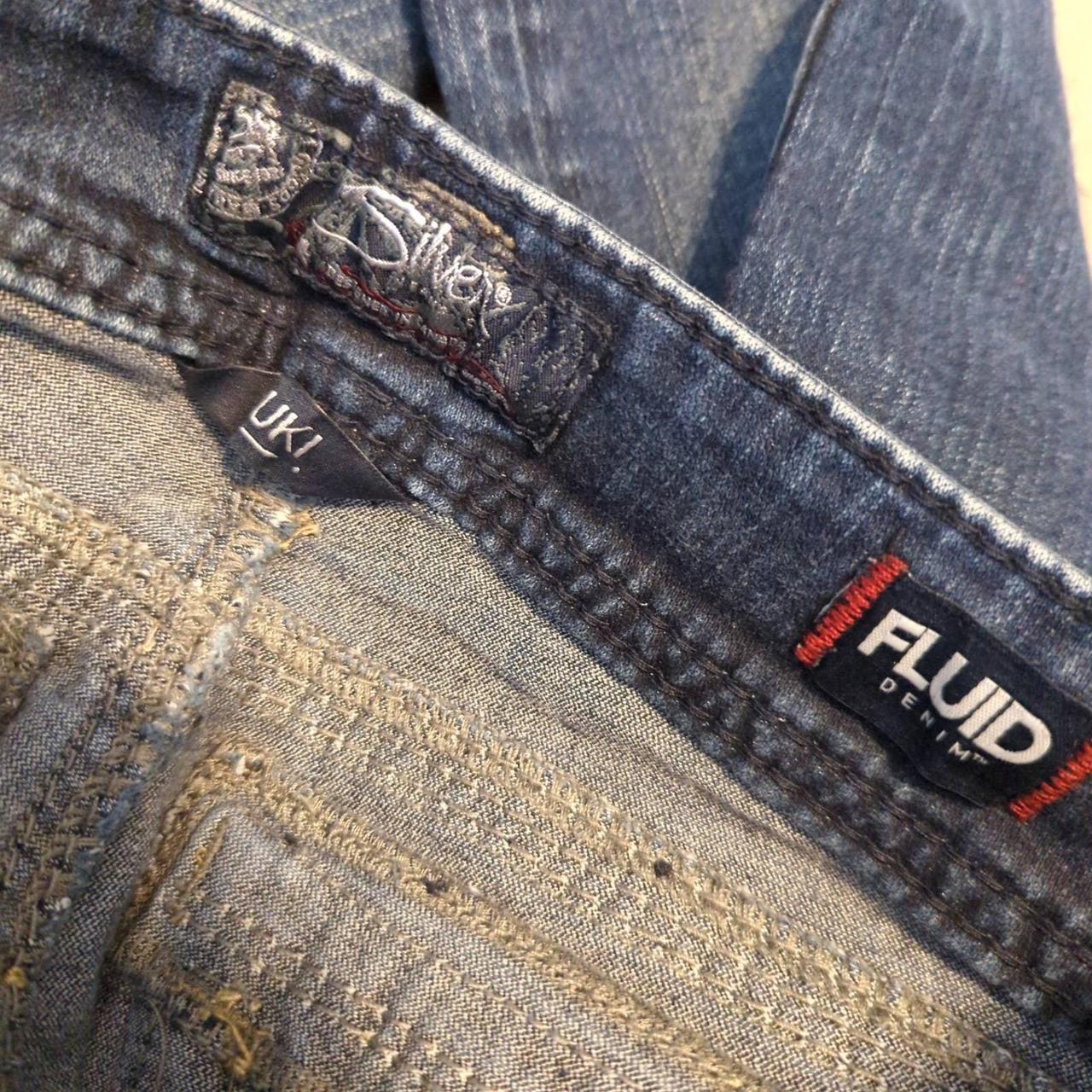 Silver clearance fluid jeans