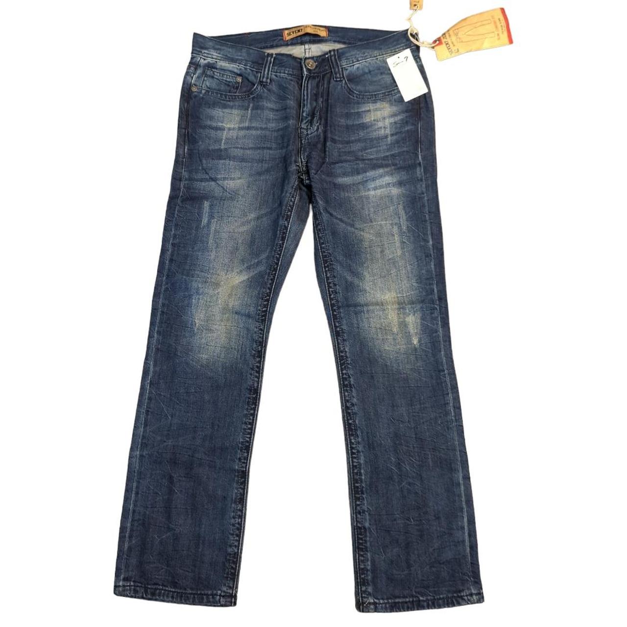 Men's Seven7 Jeans Distressed Straight Fit Denim - Depop