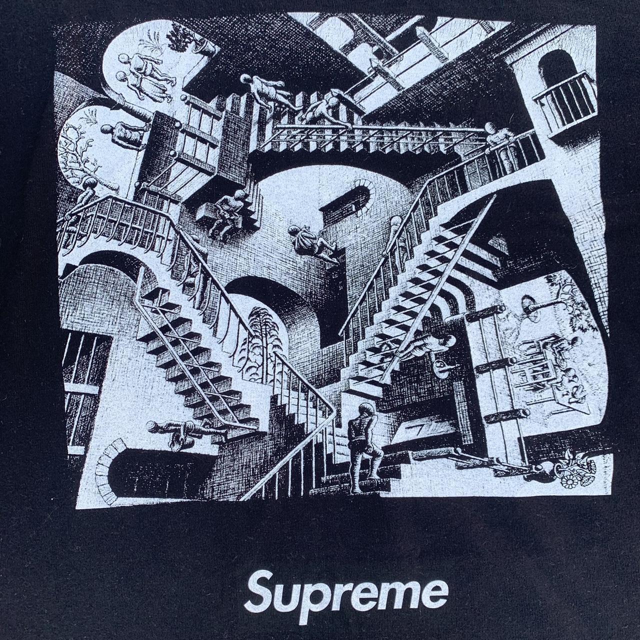 Rare Supreme MC Escher Collage Tee Shirt. SIZE... - Depop