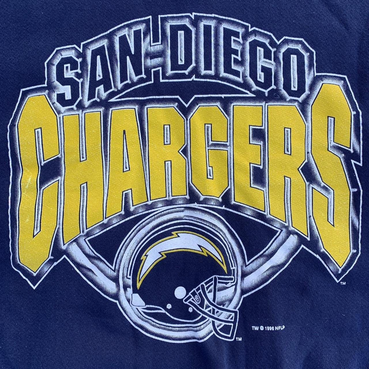 Vintage NFL San Diego Chargers Sweatshirt Crewneck Big Logo 