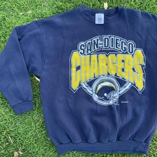 NFL, Shirts, Vtg San Diego Chargers Hoodie Med Sweatshirt Nfl