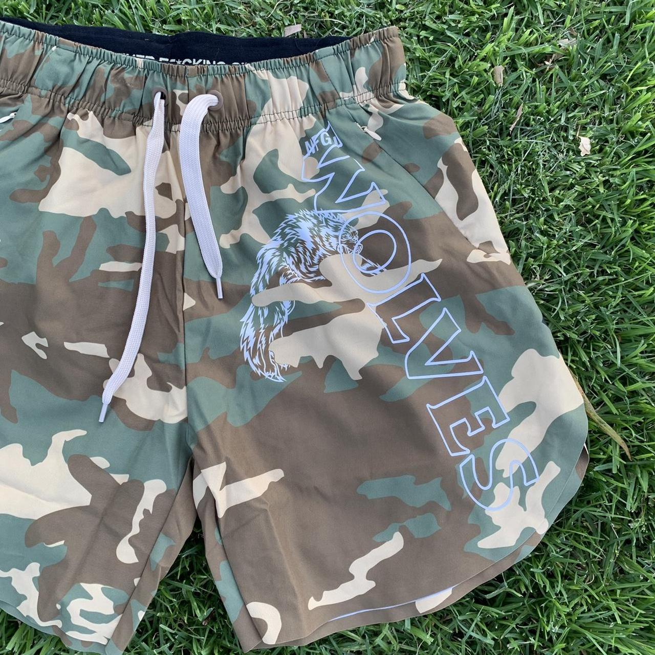 Dead stock Darc Sport Wolves Camo Shorts Darc Sport... - Depop