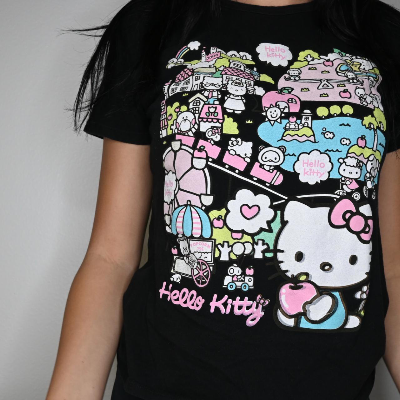 adorable hello kitty shirt sanrio brand, size small,... - Depop