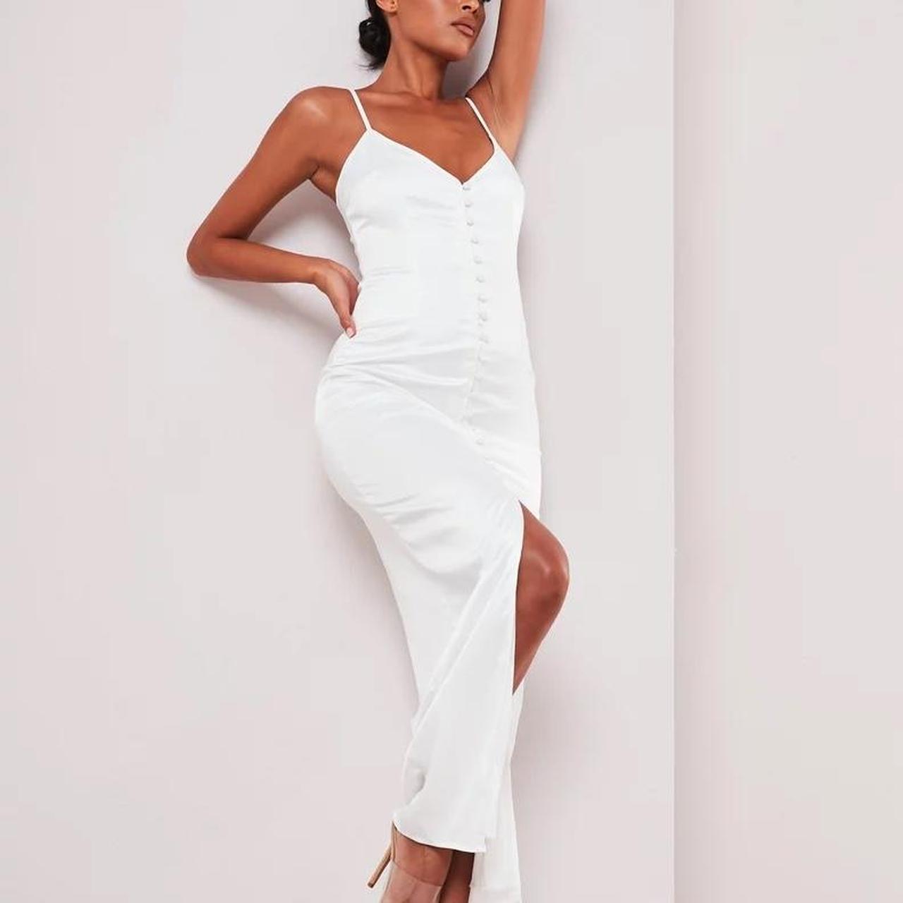 Missguided satin maxi dress best sale