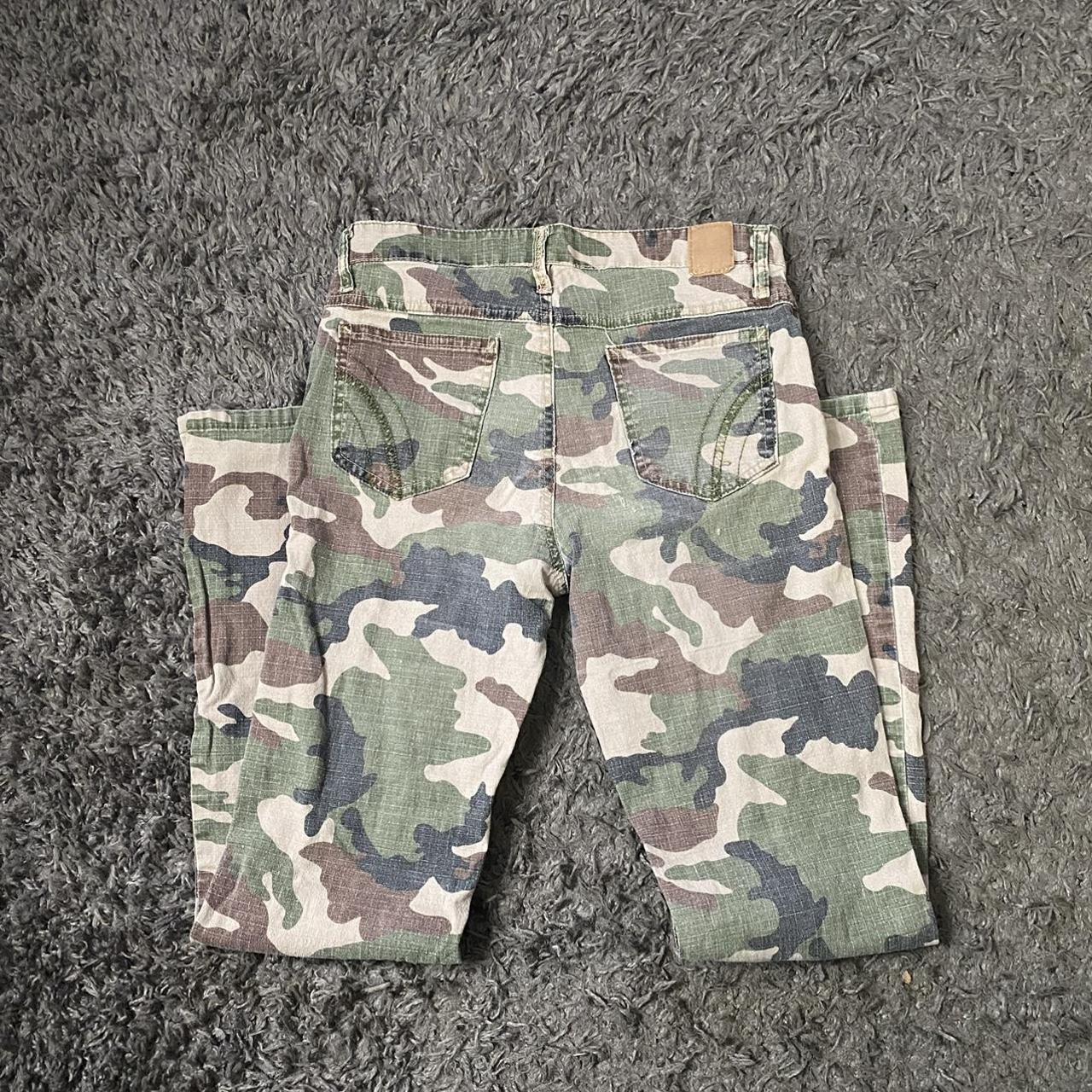 Vintage Mudd Flare Camo Pants Girls Size 14 But Fits - Depop