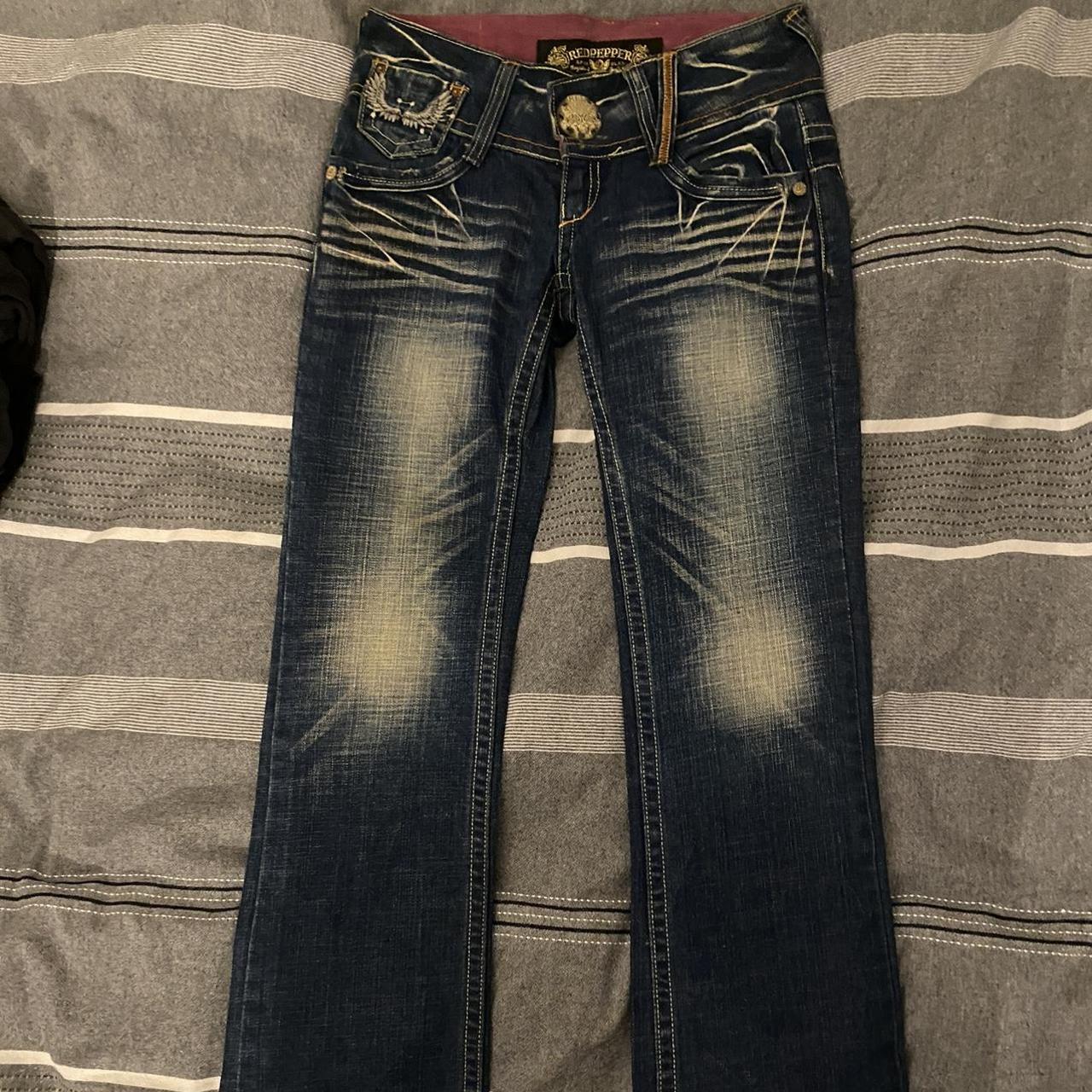 S-A-64 Ed Hardy Red Pepper low waisted Jeans Very... - Depop