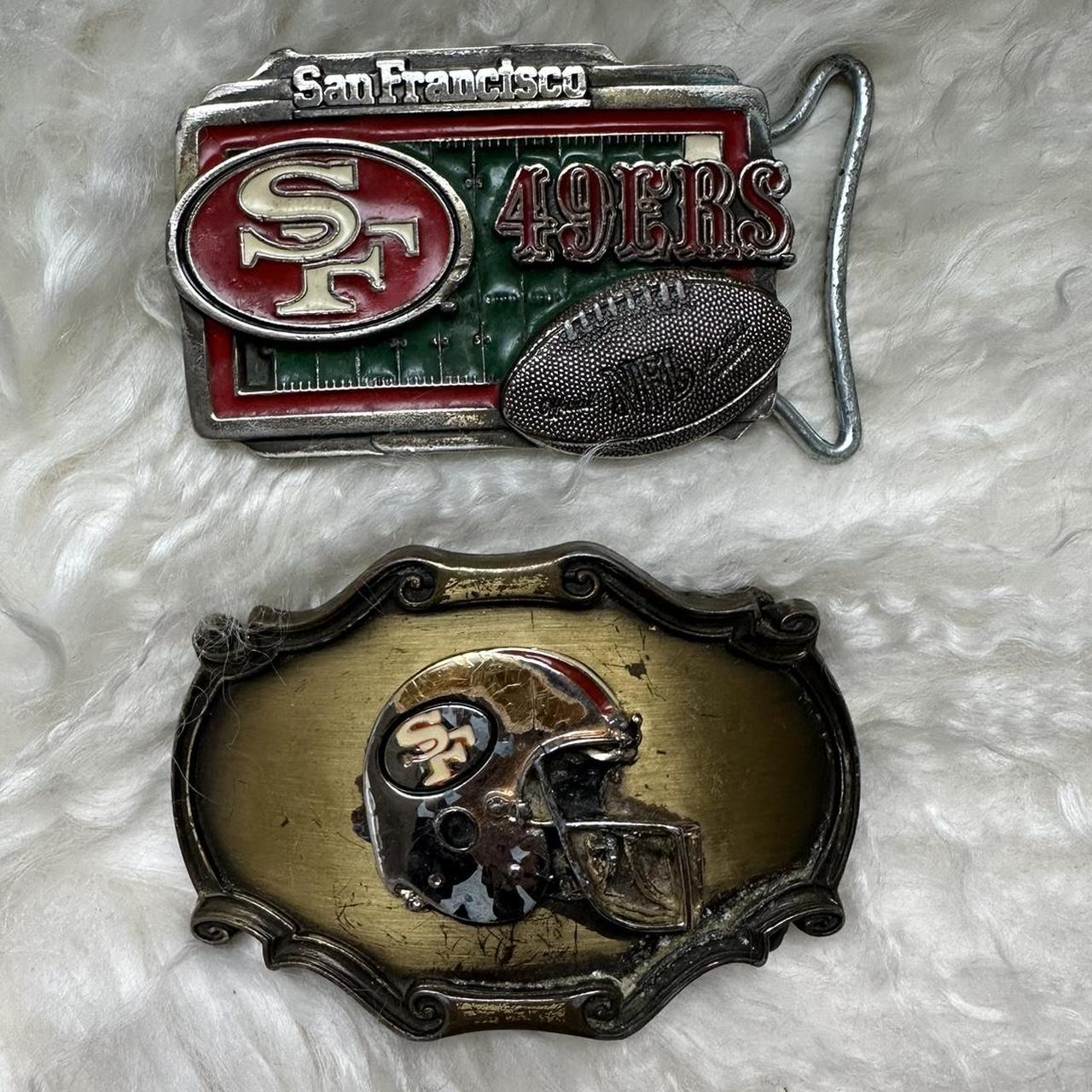 NFL San shops Francisco Forty Niners football vintage belt buckle.