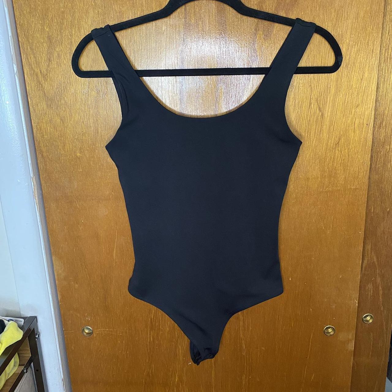 Express Women's Black Bodysuit Depop