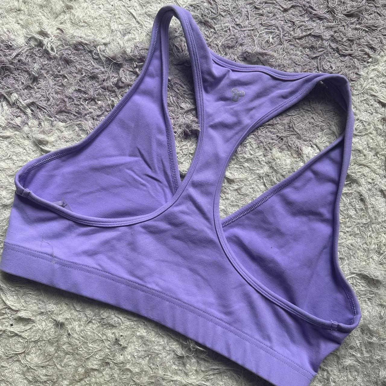 tna aritzia sports bra/bralette in purple - Depop