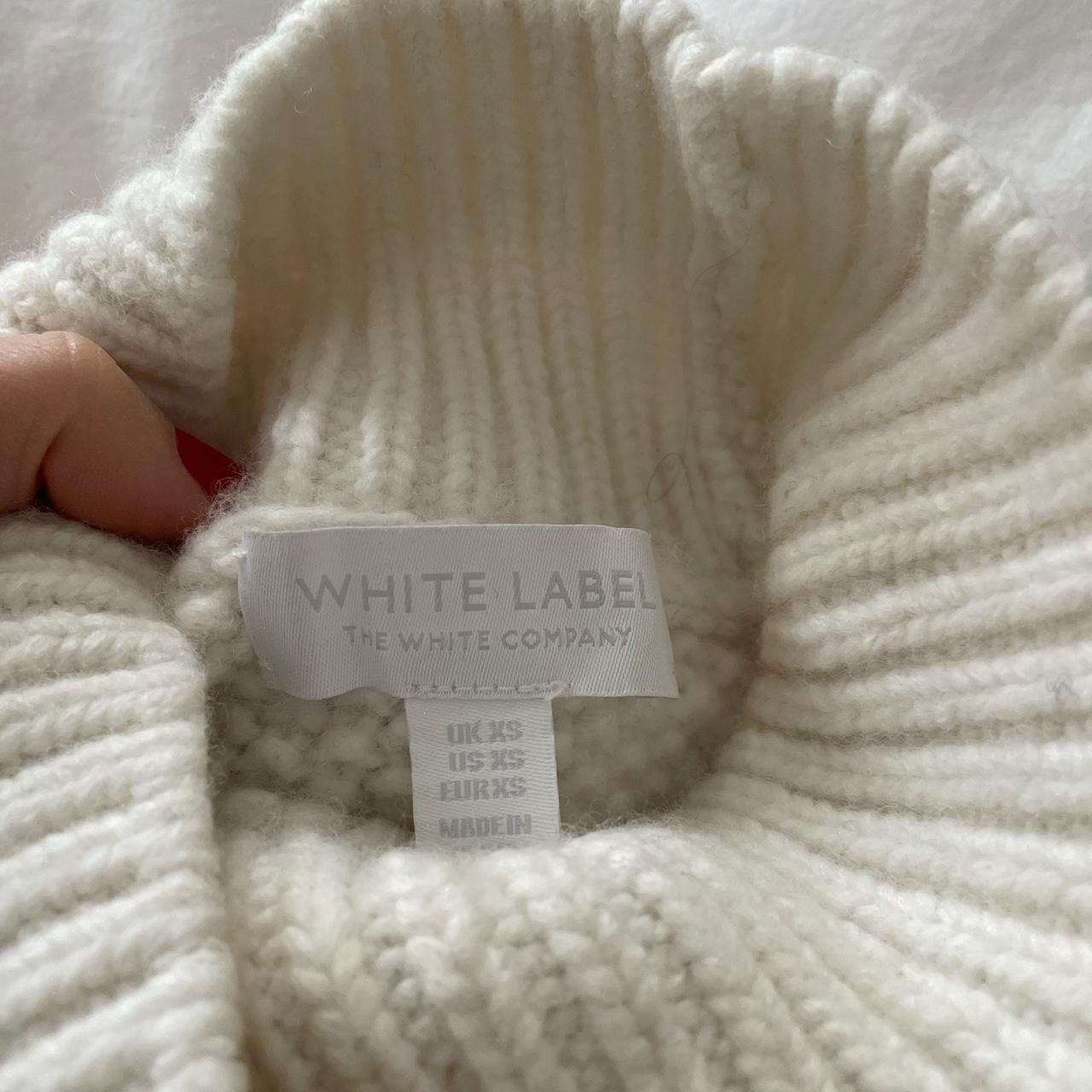 The white company thick white wool poloneck jumper.... - Depop