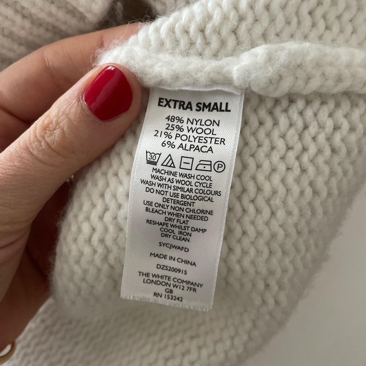 The white company thick white wool poloneck jumper.... - Depop