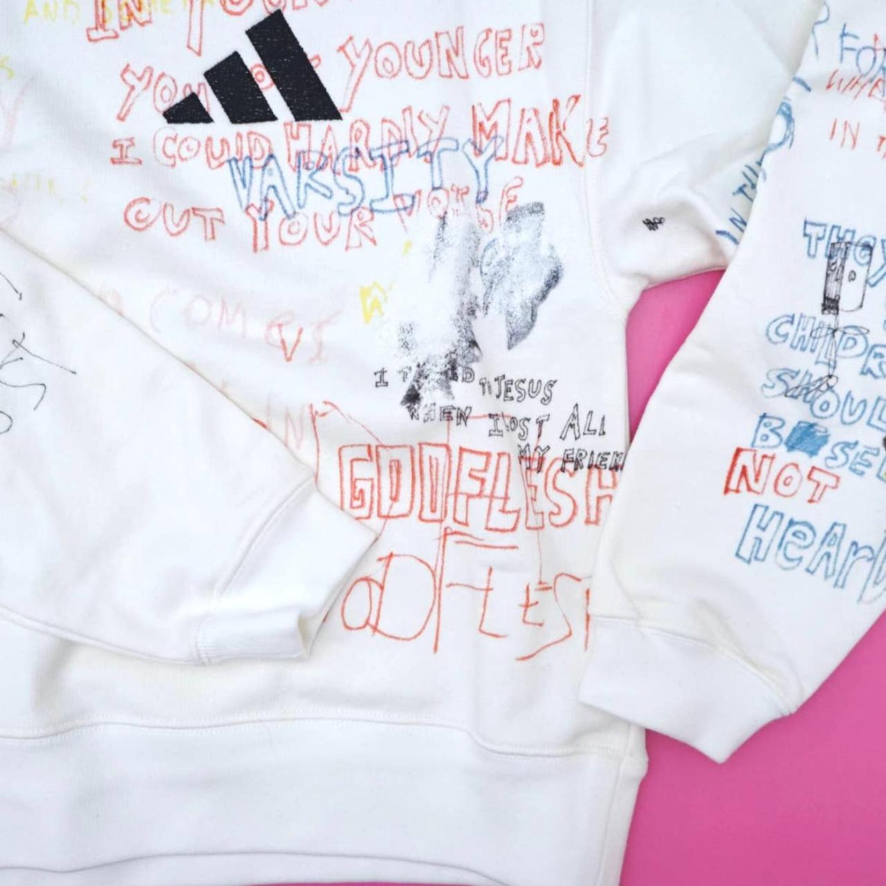 Adidas yeezy sweatshirt outlet handwriting