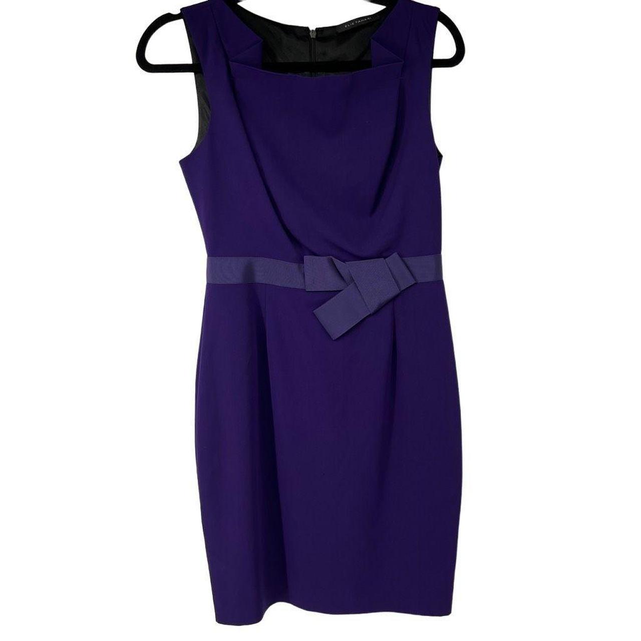 Elie tahari 2025 purple dress