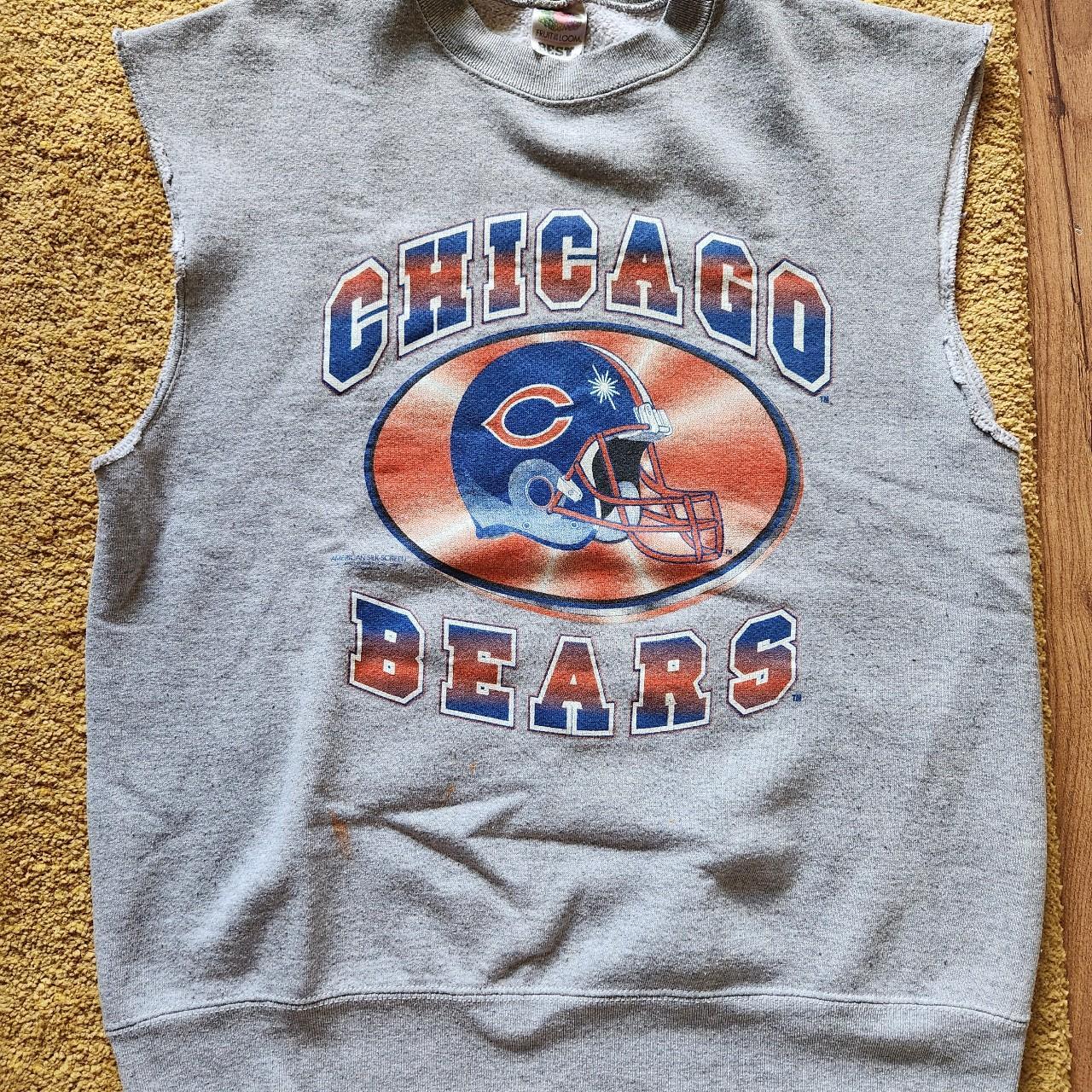 Vintage Chicago Football Bears Hoodie L - Depop