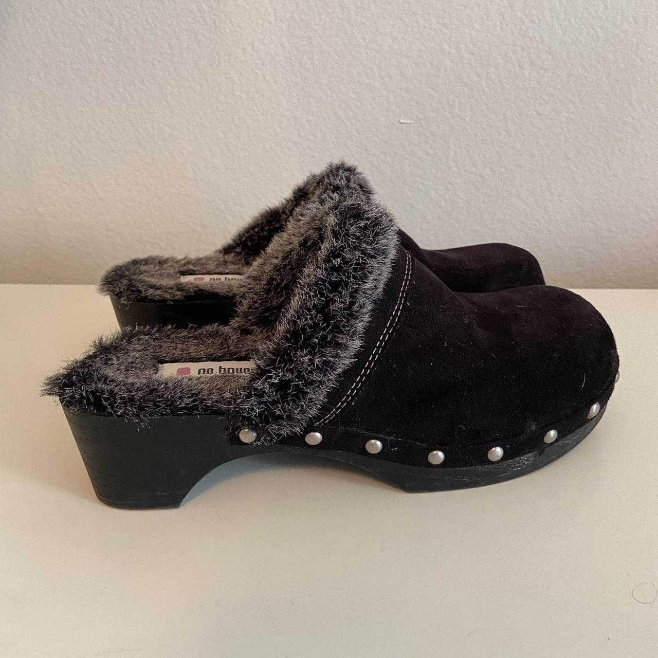 Clogs with hotsell fur trim