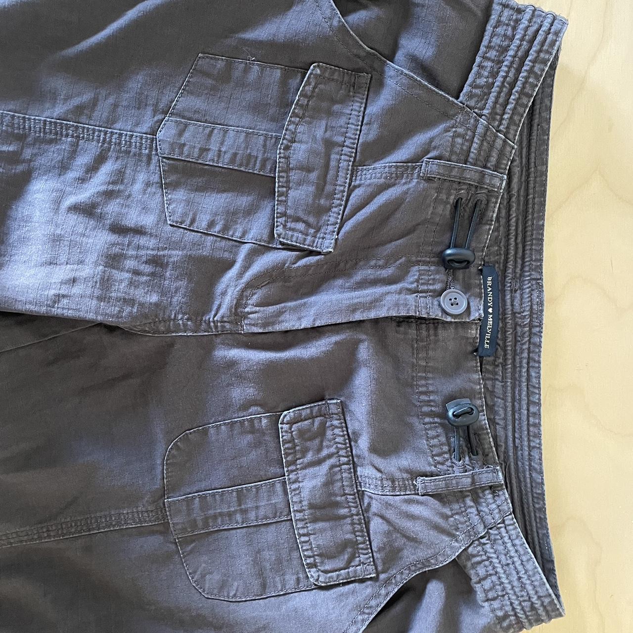 BRANDY MELVILLE KIM CARGO PANTS!! Never worn Dark... Depop