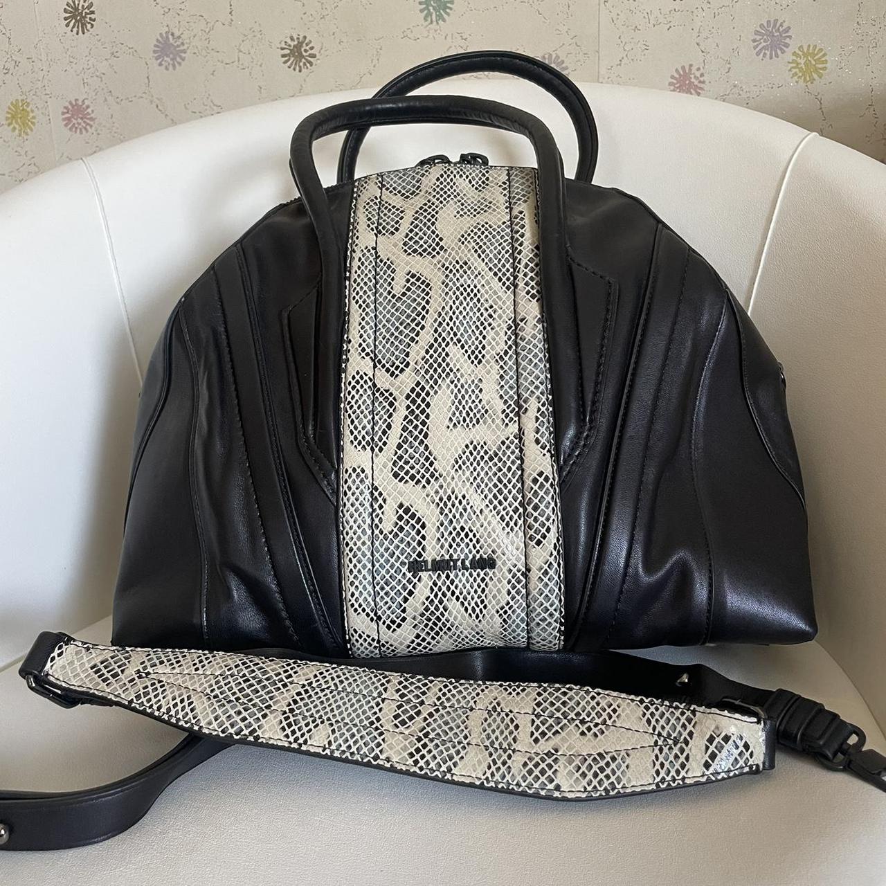 Helmut Lang 2013/2014~ leather snakeskin satchel