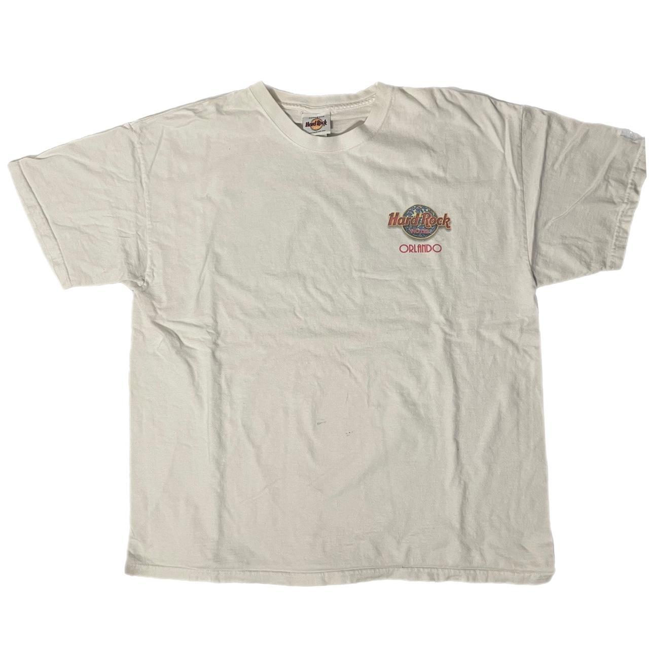 Hard Rock Cafe Men's White T-shirt | Depop