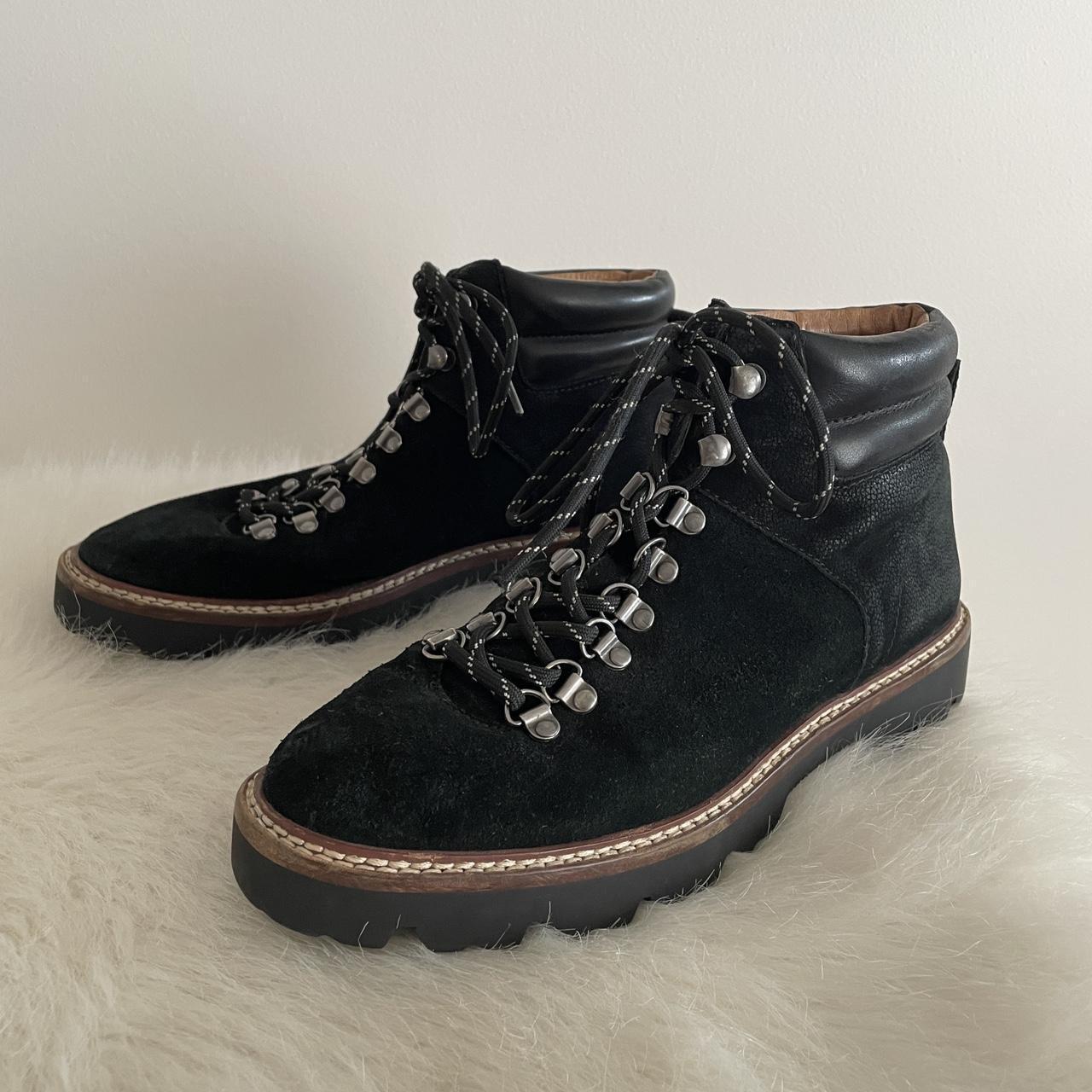 Madewell City Walk Black Suede Lace Up Boots In. Depop