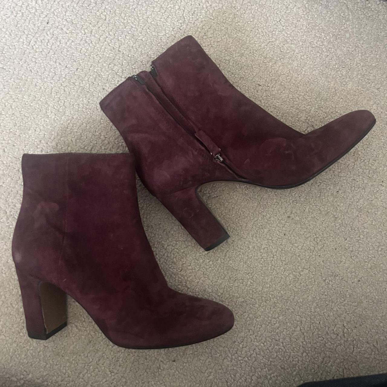 Dune pixie boots burgundy hotsell