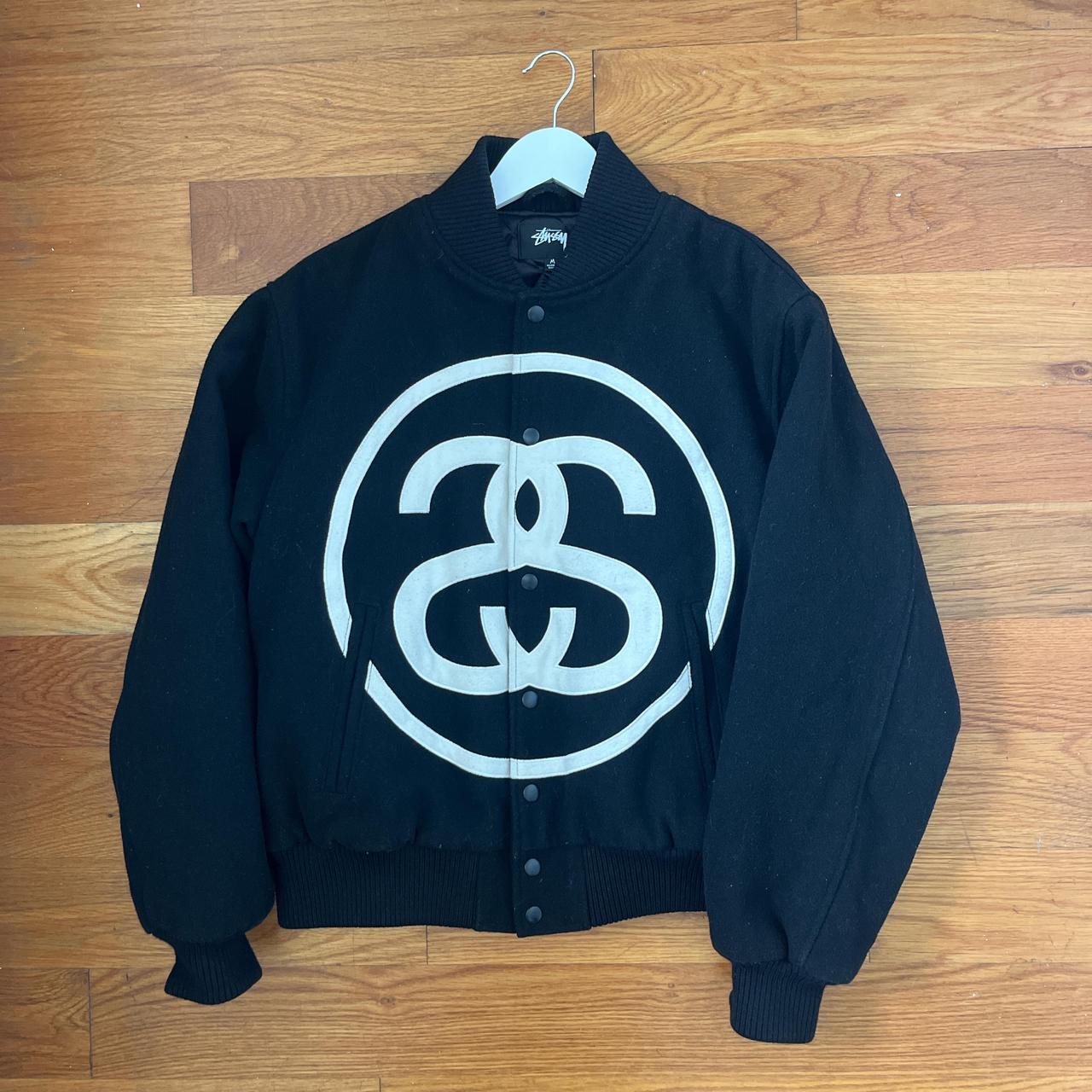 Stussy SS Link Varsity Jacket in Black size M, Very...