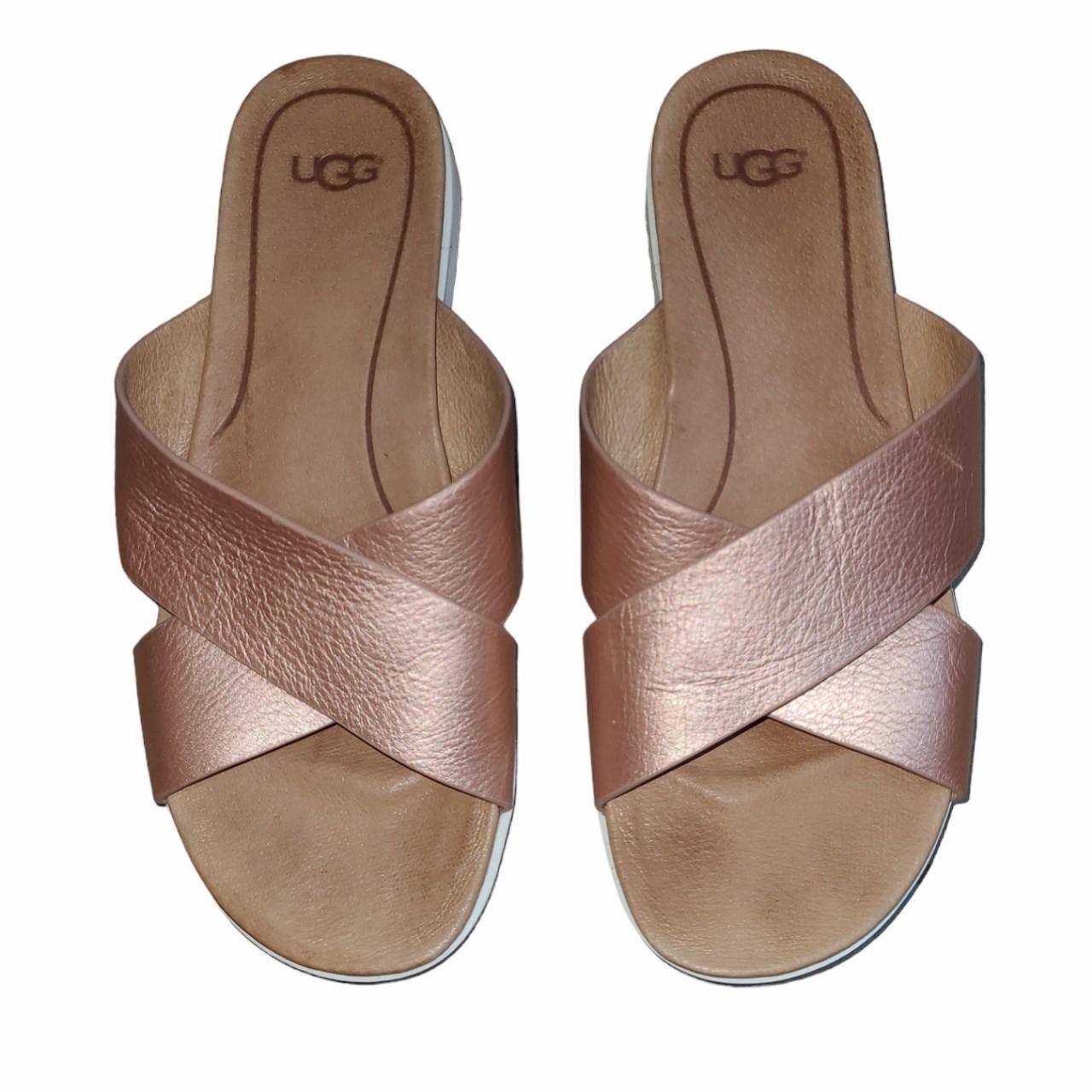 Ugg sandals cheap rose gold