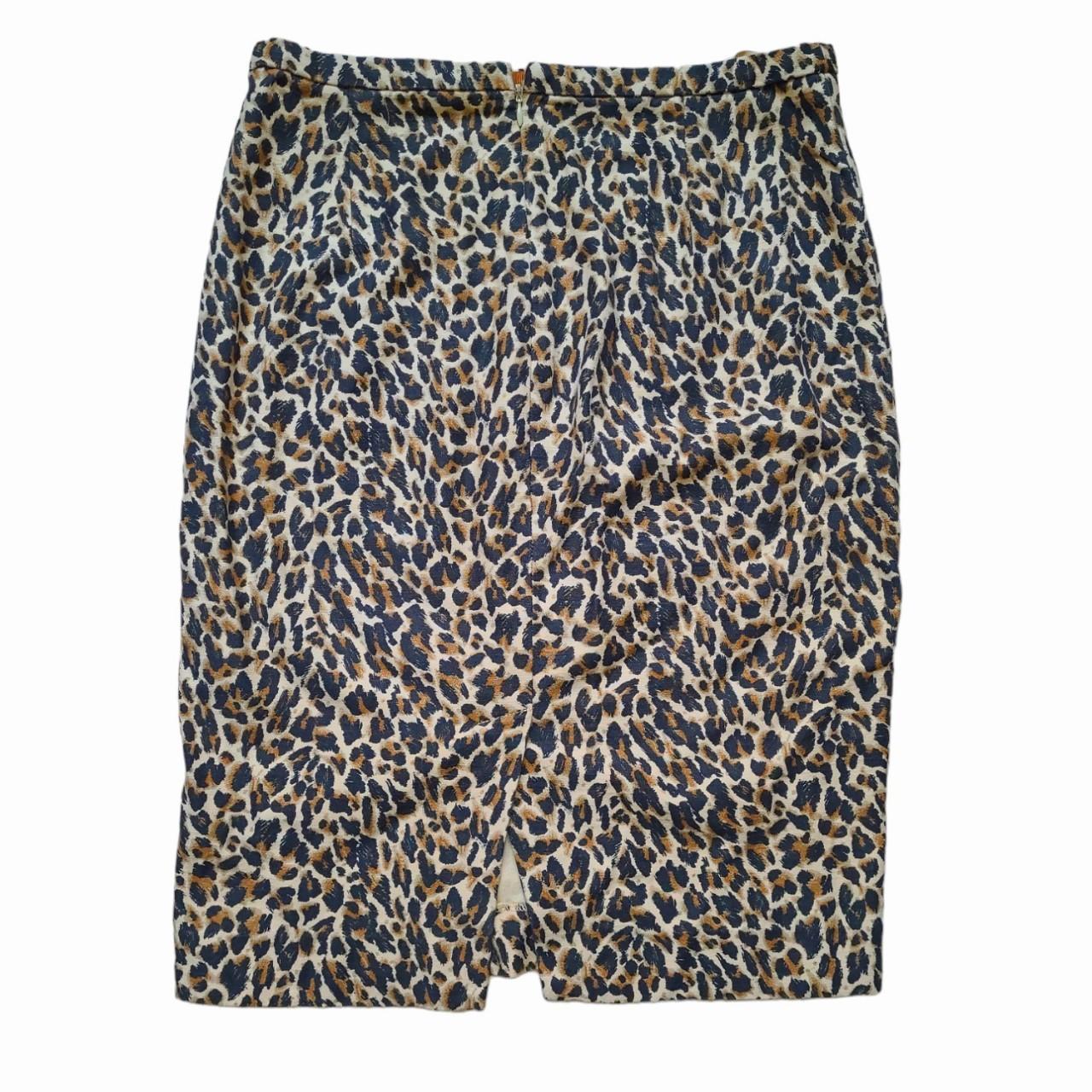 J. Crew Leopard Print Pencil Skirt 100 Cotton. Depop