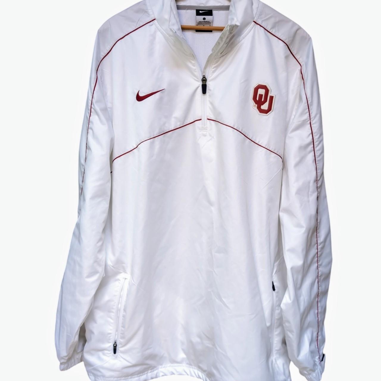 Oklahoma Sooners Nike Jacket White Zip Windbreaker | Depop Oklahoma Sooners Nike Jacket White Zip Windbreaker | Depop