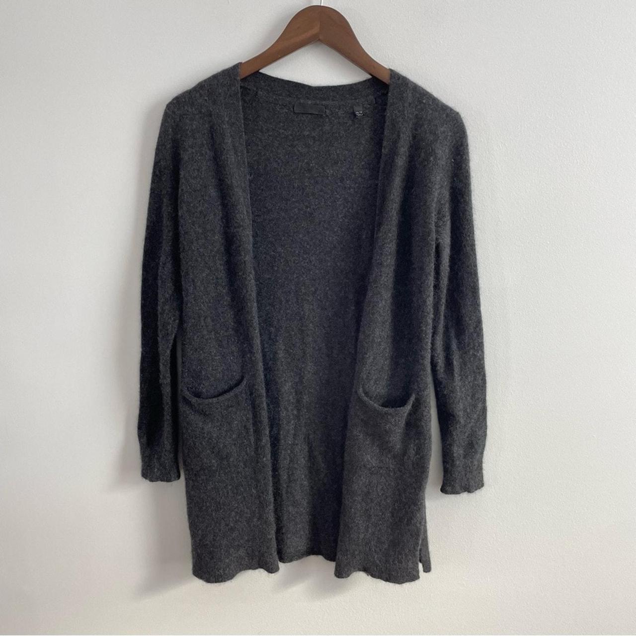 ATM Women s 100 Cashmere Grey Lightweight Open