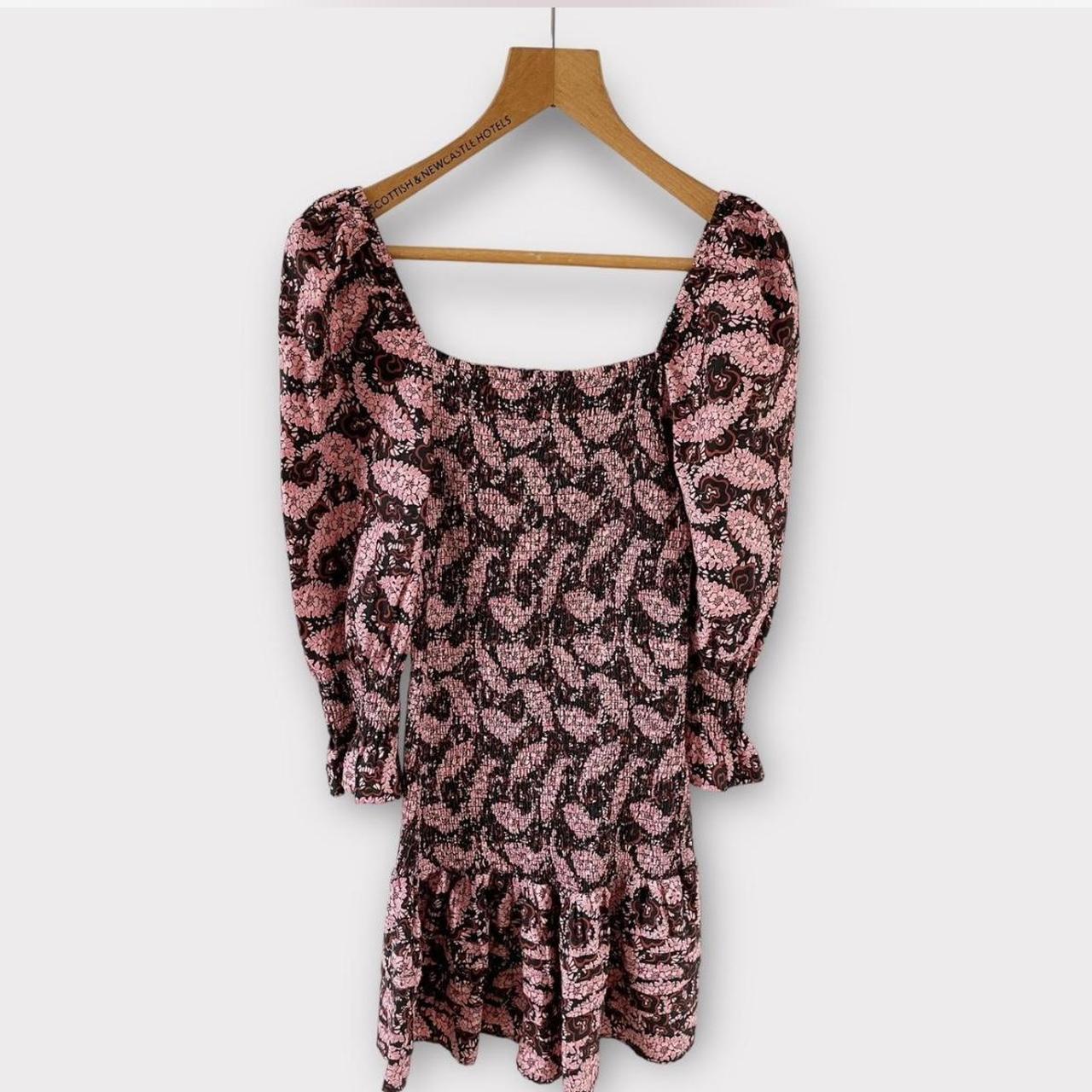 Miss Selfridge Shirred Paisley Print Mini. Depop