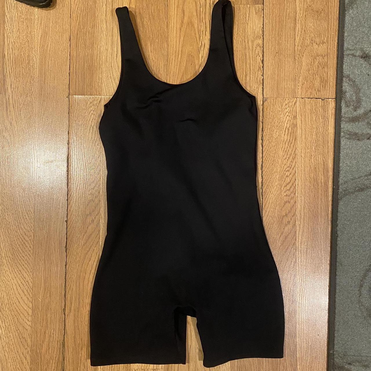 GIRLFRIEND COLLECTIVE MEDIUM playsuit onesie black... - Depop