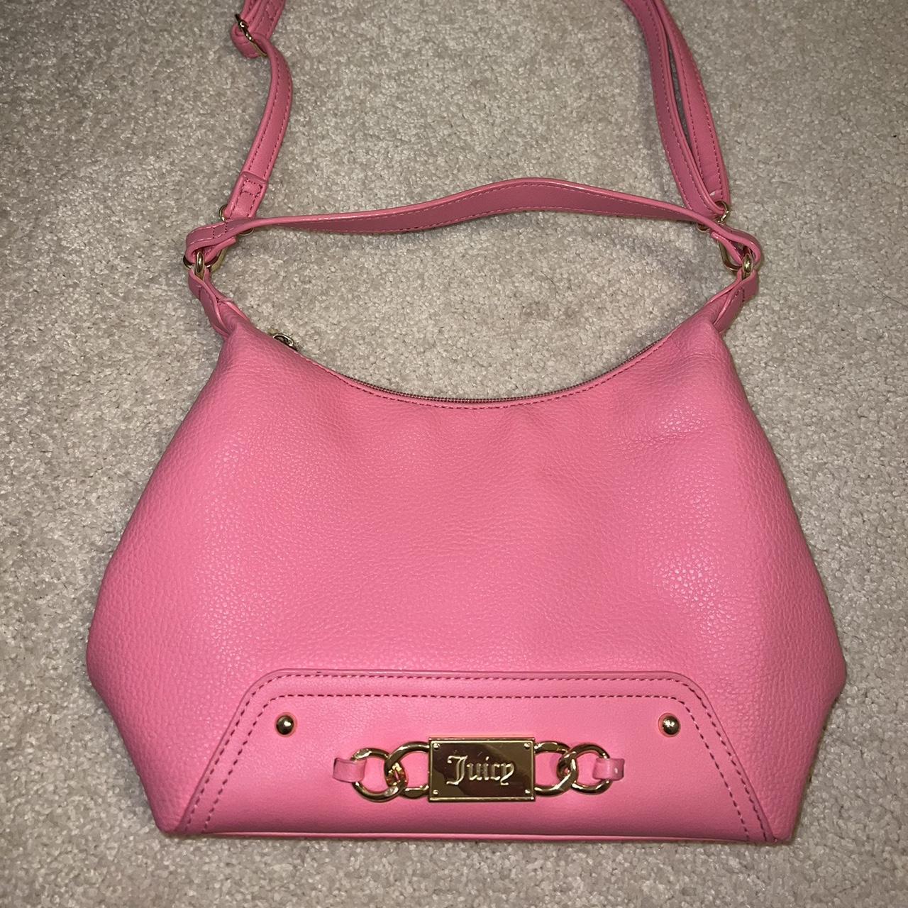 Juicy Couture | Bags | Juicy Couture Bag Fluffy Fur Hot Pink Satchel With  Bling Logo And Zipper | Poshmark