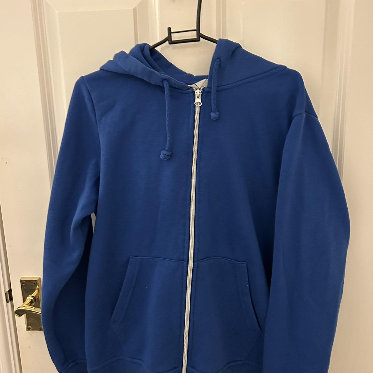 blue primark zip up hoodie only worn a couple times... - Depop