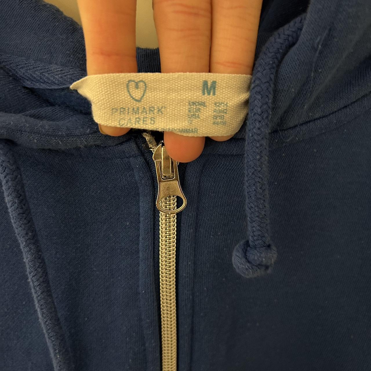 blue primark zip up hoodie only worn a couple times... - Depop