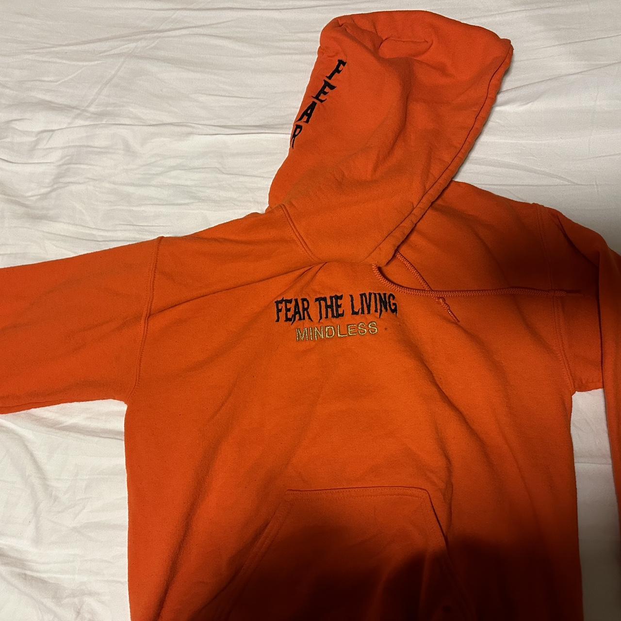 Fear of god orange clearance hoodie