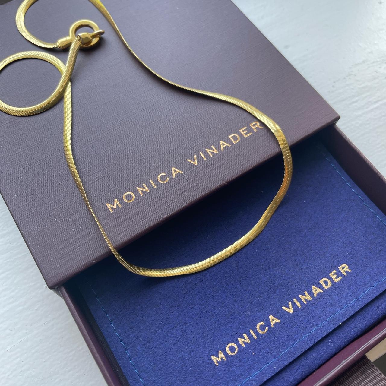 Monica Vinader Women's Gold Jewellery Depop