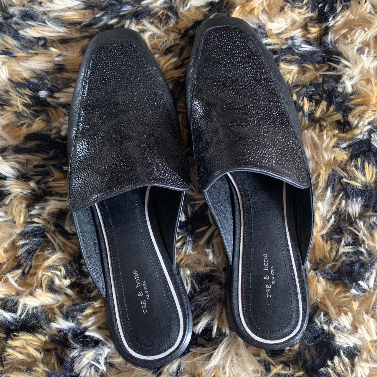 Rag & Bone Women's Black Mules | Depop