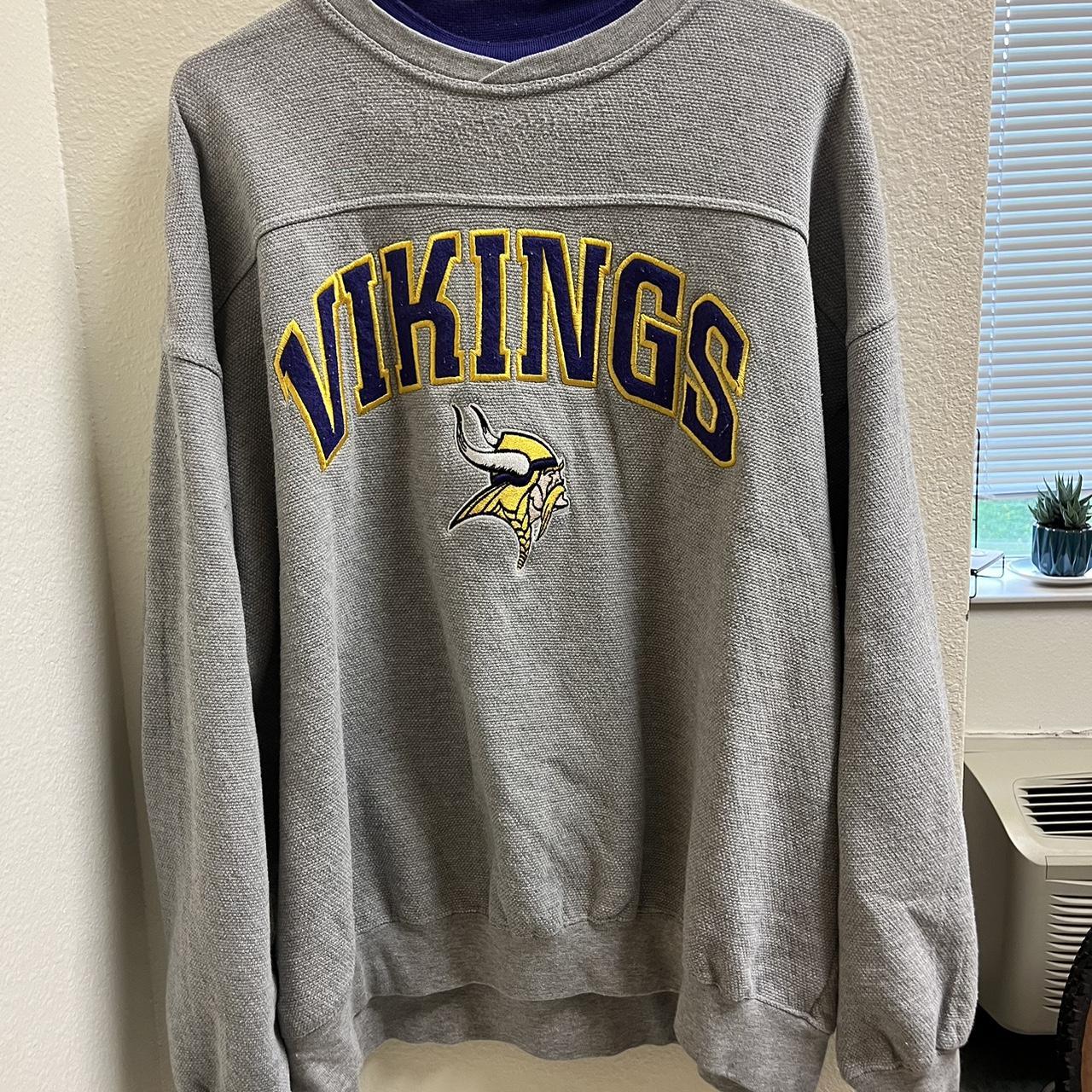 Vintage Minnesota Vikings Crew Neck Lee sport Size - Depop