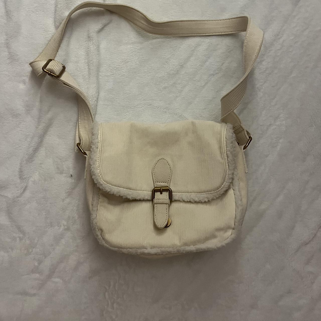 Brandy Melville Corduroy Sherpa Messenger 2024 Bag