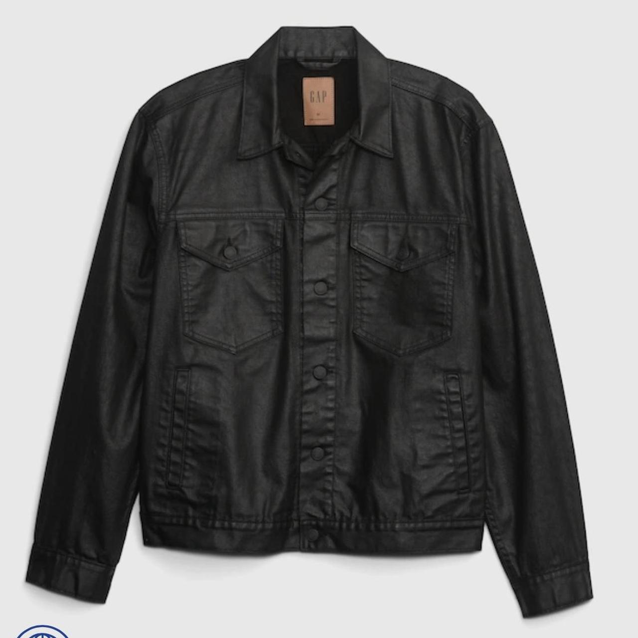 Gap Coated Denim Icon Jacket with Washwell, Depop