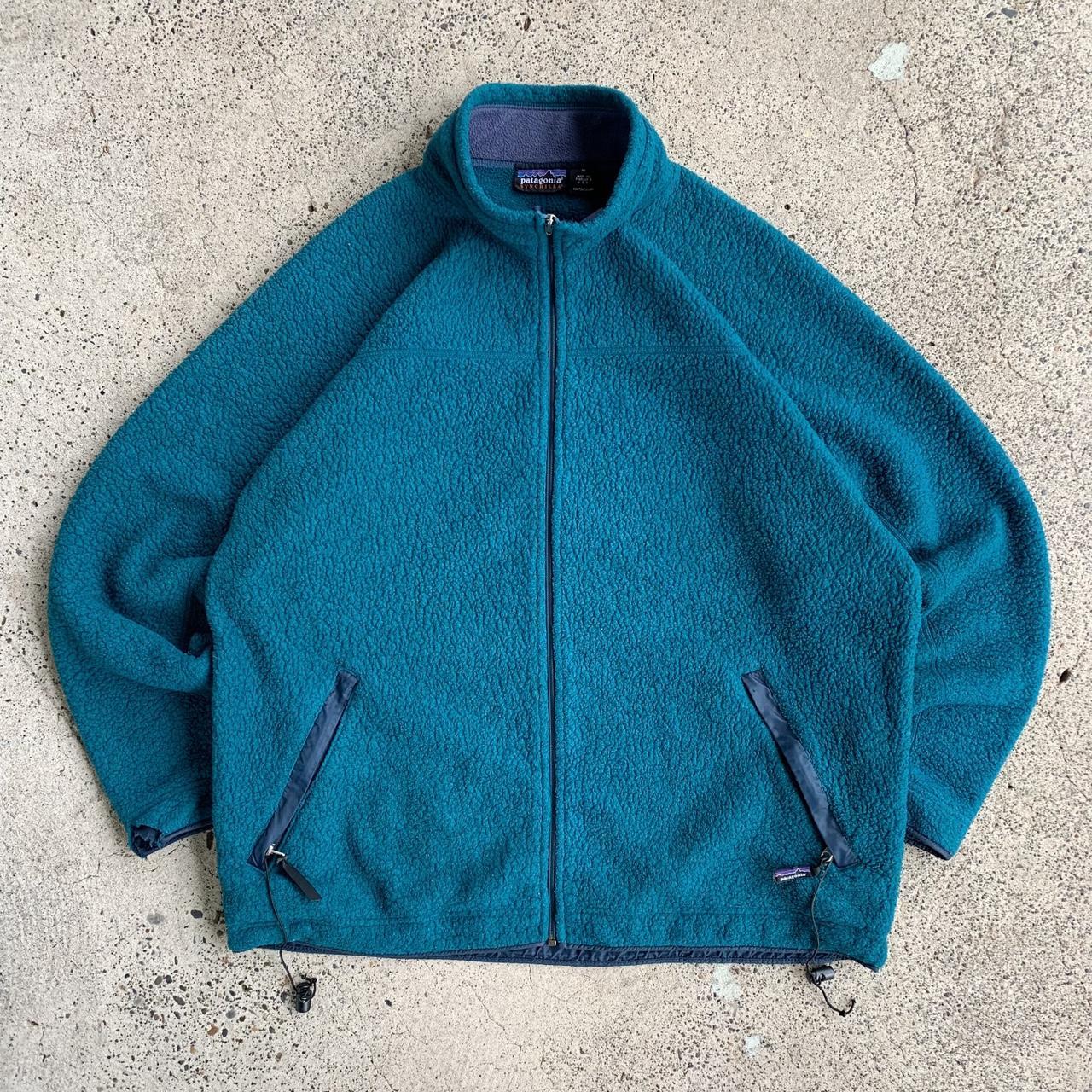 90's Vintage Patagonia Heavy Fleece Full Depop