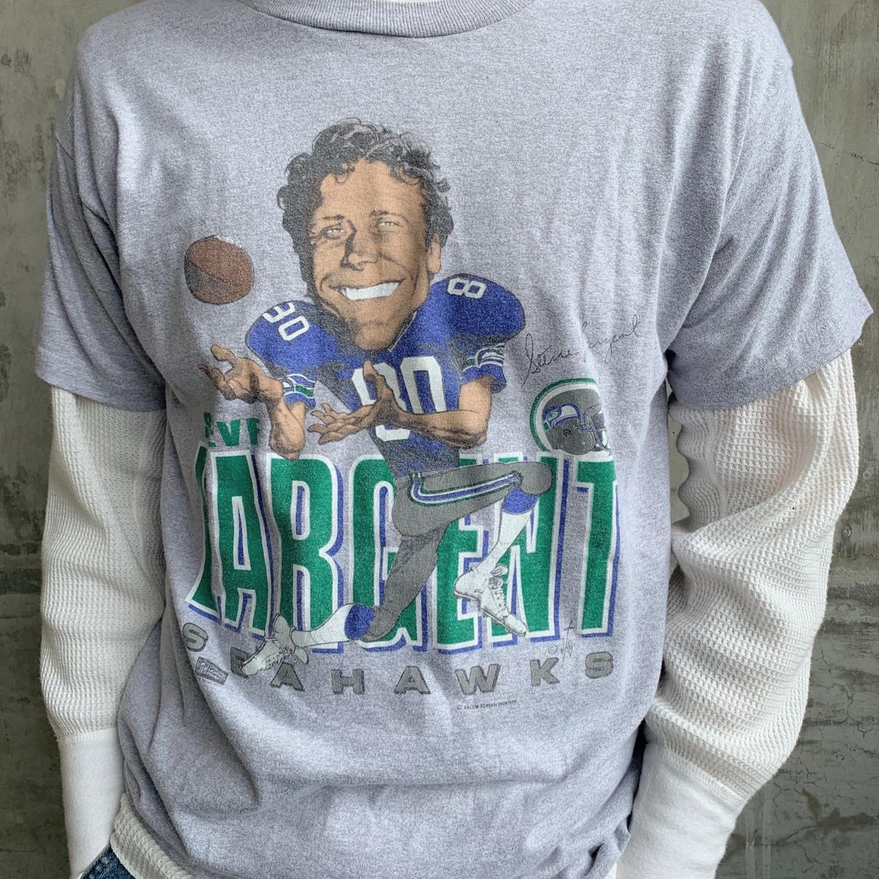 SEATTLE SEAHAWKS STEVE LARGENT VINTAGE 80s SALEM SPORTSWEAR