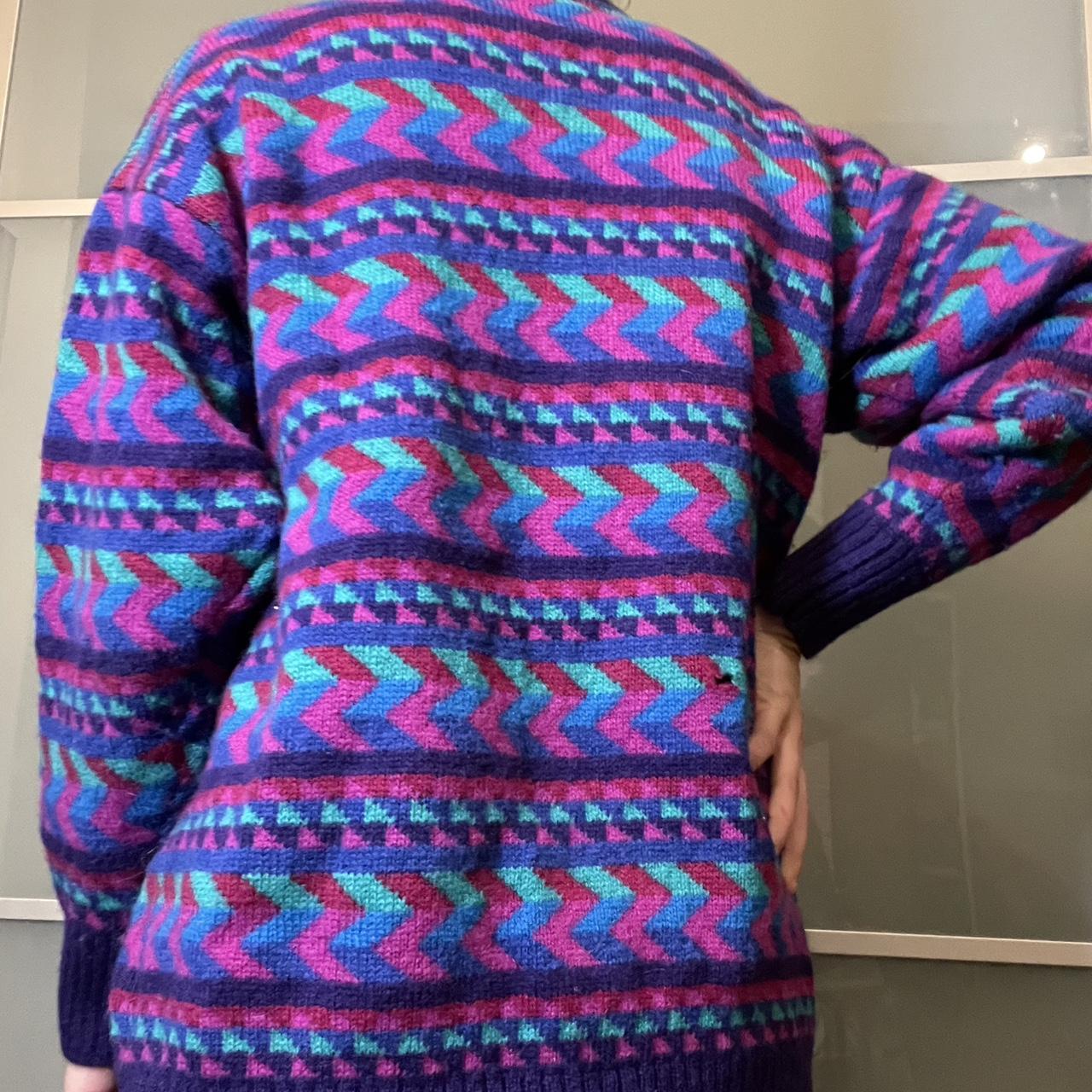Tulchan Women's Pink and Purple Cardigan (3)