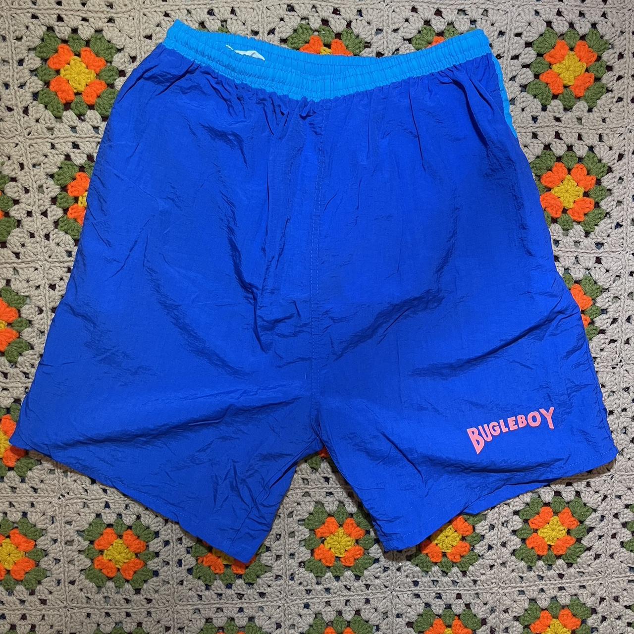 Bugle Boy Men's Blue Shorts Depop