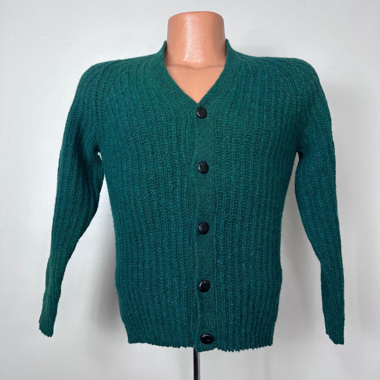 Dark green hot sale cardigan sweater