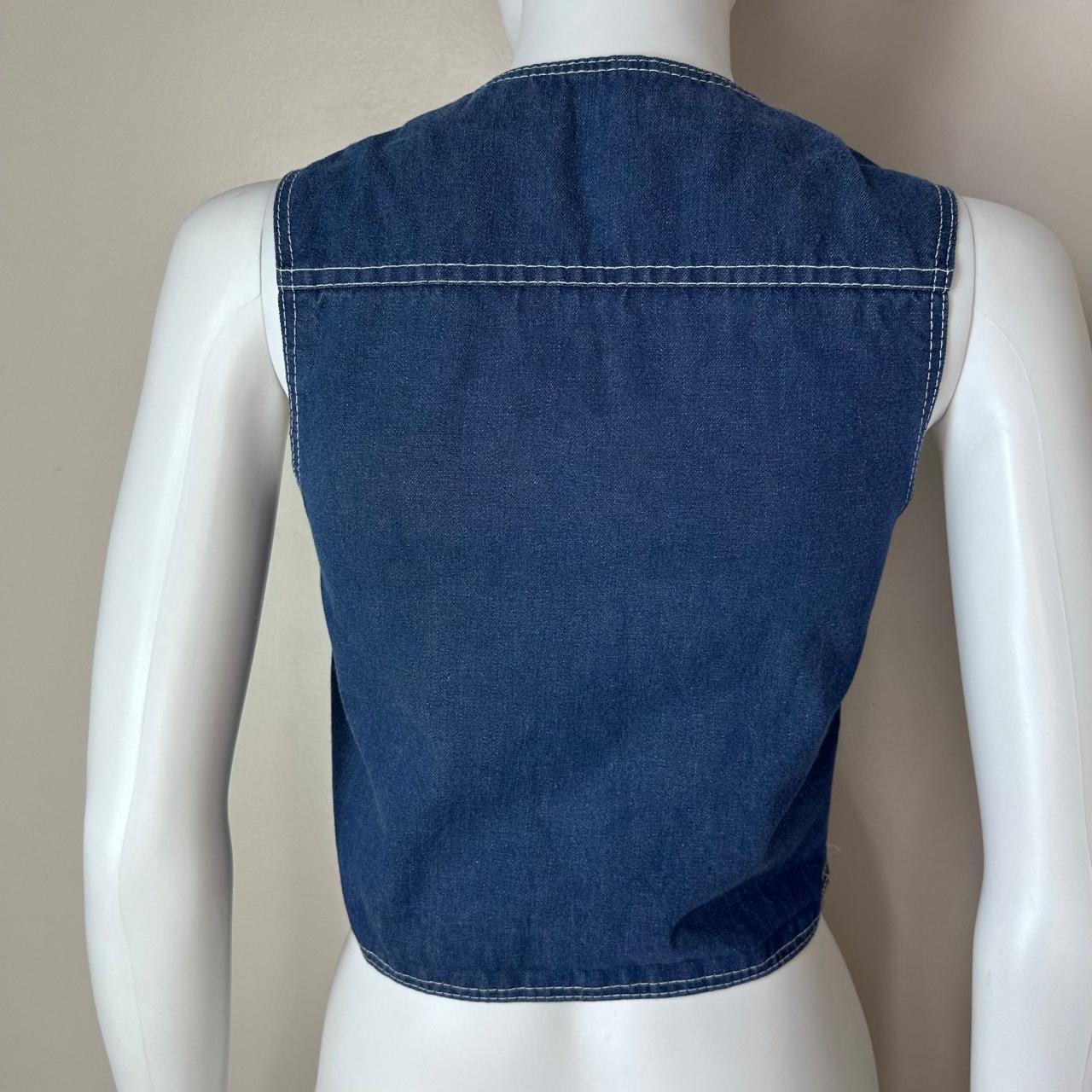 Sears Women's Vest - Blue - XS – Vintage 1970s De… - image 2
